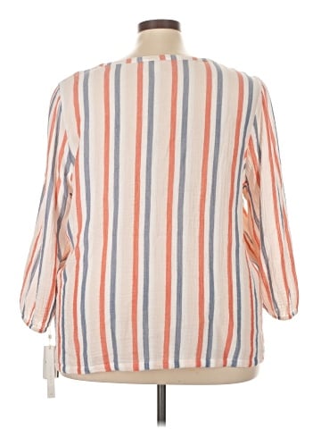 Caslon 3/4 Sleeve Blouse (view 2)