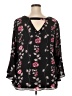 Avenue 100% Polyester Black Long Sleeve Blouse Size 18 Plus - photo 2