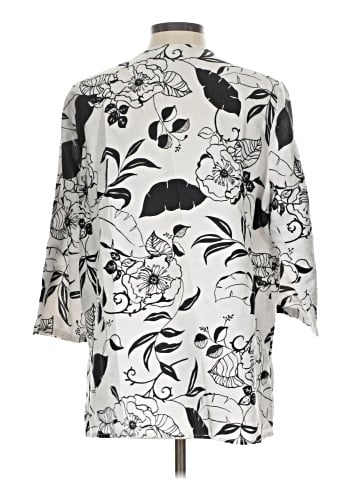 Hot Cotton 3/4 Sleeve Blouse (view 2)