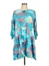 Ruby Rd. 100% Rayon Tropical Teal Casual Dress Size L - photo 1