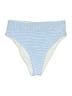 Cupshe Stripes Blue Swimsuit Bottoms Size M - photo 1