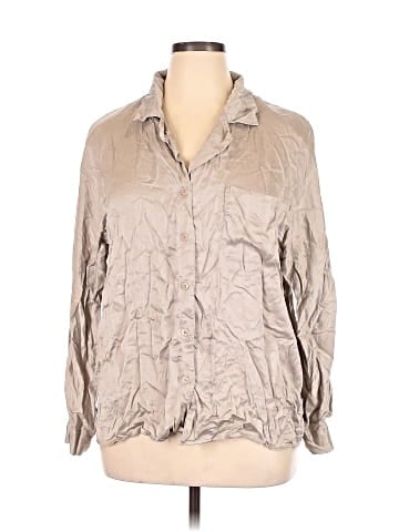 Linda Allard Ellen Tracy 3/4 Sleeve Silk Top (view 1)
