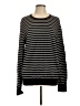 Calvin Klein 100% Cotton Stripes Black Pullover Sweater Size L - photo 1