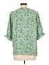Well Worn 100% Recycled Polyester Green 3/4 Sleeve Blouse Size L - photo 2