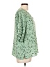 Well Worn 100% Recycled Polyester Green 3/4 Sleeve Blouse Size L - photo 4