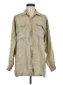 Assorted Brands 100% Silk Tan Long Sleeve Silk Top Size M - photo 1