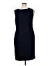 Pendleton 100% Polyester Solid Blue Cocktail Dress Size 16 - photo 2