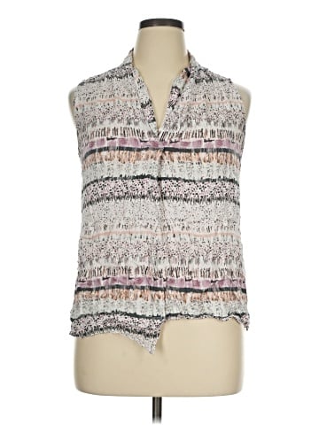 Tribal Sleeveless Button-Down Shirt (view 1)