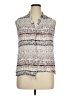 Tribal Gray Sleeveless Button-Down Shirt Size XL - photo 1