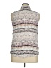 Tribal Gray Sleeveless Button-Down Shirt Size XL - photo 2