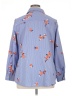 Foxcroft 100% Polyester Floral Blue Long Sleeve Blouse Size 14 - photo 2