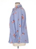 Foxcroft 100% Polyester Floral Blue Long Sleeve Blouse Size 14 - photo 5