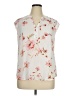 Candie's 100% Polyester Floral Ivory Sleeveless Blouse Size XL - photo 1