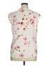 Candie's 100% Polyester Floral Ivory Sleeveless Blouse Size XL - photo 2