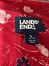Lands' End Hearts Red 3/4 Sleeve Button-Down Shirt Size L - photo 4
