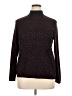 Chico's Animal Print Burgundy Turtleneck Sweater Size XL (3) - photo 1