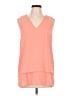 MICHAEL Michael Kors 100% Polyester Orange Sleeveless Top Size L - photo 1
