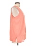 MICHAEL Michael Kors 100% Polyester Orange Sleeveless Top Size L - photo 4