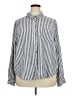 Universal Thread Stripes Blue Long Sleeve Button-Down Shirt Size XXL - photo 1