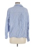 Zara Blue 3/4 Sleeve Button-Down Shirt Size M - photo 2