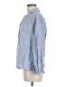 Zara Blue 3/4 Sleeve Button-Down Shirt Size M - photo 5