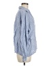 Zara Blue 3/4 Sleeve Button-Down Shirt Size M - photo 4