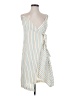 BCBGeneration 100% Cotton Stripes White Casual Dress Size S - photo 1