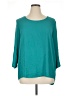 Tacera 100% Polyester Teal 3/4 Sleeve Top Size XL - photo 1