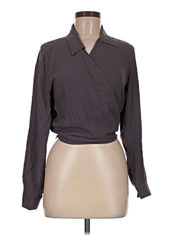 Eileen Fisher Long Sleeve Silk Top (view 1)