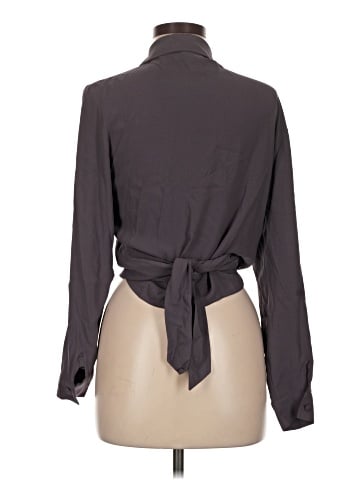 Eileen Fisher Long Sleeve Silk Top (view 2)
