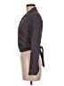 Eileen Fisher 100% Silk Gray Long Sleeve Silk Top Size M - photo 5