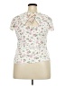 No Comment Floral Ivory Short Sleeve T-Shirt Size 2X - photo 2