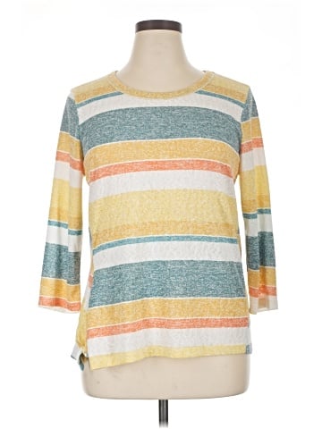 Bobeau 3/4 Sleeve Top (view 1)
