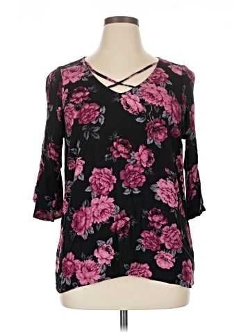 Torrid 3/4 Sleeve Blouse (view 1)