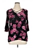 Torrid Black 3/4 Sleeve Blouse Size Lg Plus (0) - photo 1