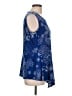 Roz & Ali Blue Sleeveless Blouse Size L - photo 4