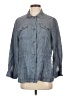 J. McLaughlin 100% Linen Blue Denim Jacket Size S - photo 1