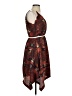 Ecote 100% Polyester Print Brown Cocktail Dress Size S - photo 4