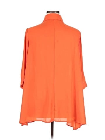 Joan Vass 3/4 Sleeve Blouse (view 2)