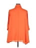 Joan Vass 100% Polyester Orange 3/4 Sleeve Blouse Size 4 (0) - photo 2