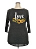 SJS Gray 3/4 Sleeve T-Shirt Size 2X - photo 2