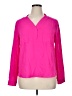 Nine West 100% Polyester Pink Long Sleeve Blouse Size XL - photo 1