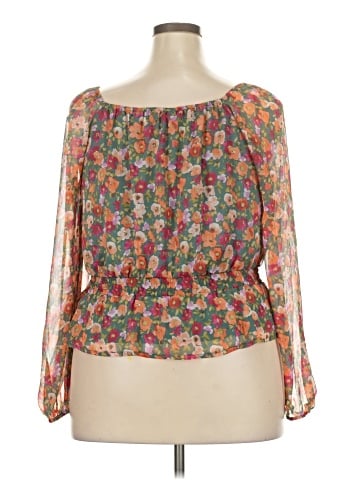 LC Lauren Conrad Long Sleeve Blouse (view 2)