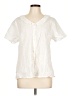 Flax Ivory Short Sleeve Blouse Size 10 (M) - photo 1