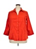 Cato Orange 3/4 Sleeve Button-Down Shirt Size 18 - photo 1