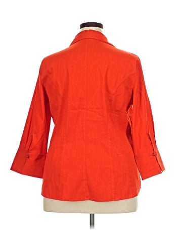 Cato 3/4 Sleeve Button-Down Shirt (view 2)