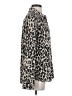 Halogen 100% Polyester Animal Print Ivory Long Sleeve Blouse Size S - photo 4