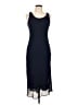 Studio 1 100% Polyester Solid Blue Cocktail Dress Size 12 Petite - photo 1