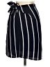 Ann Taylor LOFT 100% Viscose Stripes Black Blue Casual Skirt Size 00 (petite) - photo 2