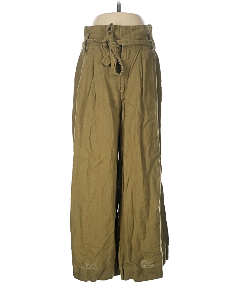 Pre-owned Zara Casual Pants In Green